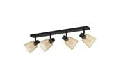 Lamper - EGLO COSLADA spotskinne 4L, sort/messing - 900695