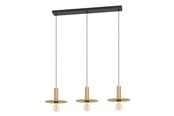 Lamper - EGLO ESCANDELL langbordspendel, sort/børstet messing - 900732