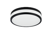 Lamper - EGLO LED PALERMO plafond Ø300 mm, sort - 900846