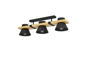 Lamper - EGLO Maccles Loft 3L E27 Sort/Natur - 43955