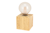 Lamper - EGLO PRESTWICK 2 bordlampe, brunt træ - 43733