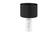 Lamper - EGLO Vinoza Bord E27 H505 Hvid/Sort - 43824