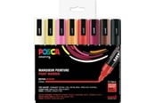 Hobby artikler - POSCA  marker sæt PC-5M, 8 ass. Warm farver - 401644
