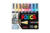 Hobby artikler - POSCA  marker sæt Soft farver, PC-5M 8 ass. - 401613