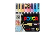 Hobby artikler - POSCA marker sæt Soft farver, PC-3M 8 ass. - 401612