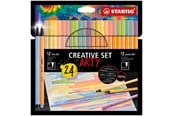 Hobby artikler - STABILO Pen 68/88 Arty, sæt med 24 penne i 12 farver - 204087