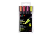 Hobby artikler - POSCA  marker sæt PC-5M, 4 ass. farver, neon - 401623