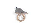 Babylegetøj - Filibabba Activity toy - Willie the whale rattle Grey - FI-01648