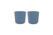 Baby Udstyr - Filibabba Silikone kop 2-pak - Powder Blue - FI-SI019