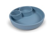 Baby Udstyr - Filibabba Silicone divided plate - Powder Blue - FI-02291