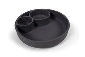 Baby Udstyr - Filibabba Silicone divided plate - Stone Grey - FI-02292