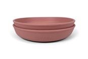 Baby Udstyr - Filibabba Silicone plate 2-pack Rose - FI-02271