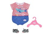 Dukker & Tilbehør - Baby Born Bath Pyjamas wShoes blue 43cm - 834268
