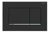 Installationssystemer - Geberit SIGMA30 betjeningsplade dobbeltskyl sort - 115.883.14.1