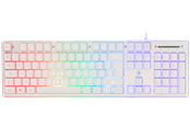 Tastatur - Deltaco GAMING Full Size - Gaming Tastatur - Nordisk - Hvid - GAM-021-RGB-W