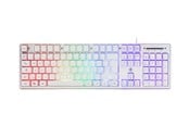 Tastatur - Deltaco GAMING Full Size - Gaming Tastatur - Nordisk - Hvid - GAM-021-RGB-W