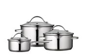 Gryder - Funktion Pot set with lid 6 pieces 18/8 steel - 200168
