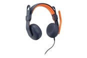 Hovedtelefoner/headset - Logitech Zone Learn Wired On-Ear Headset for Learners 3.5mm AUX - headphones with mic - replacement - 981-001372