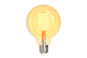 Smart Home - Deltaco LED glødepære, E27, Wi-Fi 2,4 GHz, 5,5 W, 470 lm - SH-LFE27G95