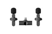 Mobil - Andet Tilbehør - Lippa Dual Wireless Lavalier Microphone With USB-C Connector - LPK52-C