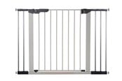 Baby Udstyr - BabyDan Premier sikkerhedsgitter med 5 forlængere, sølv, 105,5-112,8 cm - 60117-2695-01
