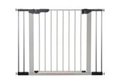 Baby Udstyr - BabyDan Premier sikkerhedsgitter med 4 forlængere, sølv, 99-106,3 cm - 501248