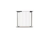 Baby Udstyr - BabyDan Premier sikkerhedsgitter med 2 forlængere, sølv, 86-93,3 cm - 500934