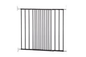 Baby Udstyr - BabyDan MultiDan sikkerhedsgitter, sort, 62,5-106,8 cm - 500839