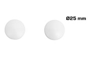 Beslag & hængsler  - Home>it wooden knob Ø25 mm white oak 2 pcs - 12807