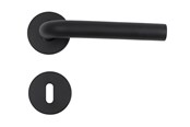 Beslag & hængsler  - Home>it Door Handle With L-handle 19 mm  Matte Black - 13334