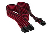 Strømkabel (intern) - Corsair Premium individually sleeved 12VHPWR - Sort / Rød - CP-8920334