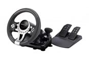Spil tilbehør - MAXX TECH Pro Racing Wheel Kit - Wired Wheel, gamepad and pedals set - Sony PlayStation 4 - 5055957703981