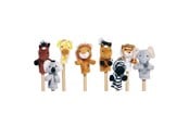 Dukke, bamse og udstyr - Goki Finger Puppet Wild Animals set of 8 - 15125