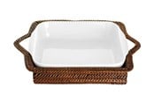 Køkkentilbehør - Pillivuyt Basket rectangular 34 x 25 cm Light/Dark brown Nito wicker - 22392