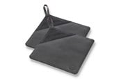 Køkkentilbehør - Pillivuyt Potholder 20.5 x 20.5 cm 2 pcs. black canvas/leather - 29576