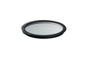 Køkkentilbehør - Rösle Glass lid 20 cm Clear/Black Glass/Silicone - 22556