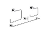 Badeværelsestilbehør - Grohe Essentials Cube tilbehørssæt 4-i-1 krom - 40778001