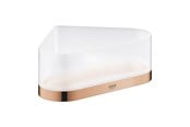 Badeværelsestilbehør - Grohe Selection Bakke til hjørne med holder poleret warm sunset - 41038DA0