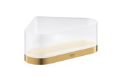 Badeværelsestilbehør - Grohe Selection Bakke til hjørne med holder børstet cool sunrise - 41038GN0