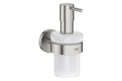 Badeværelsestilbehør - Grohe Essentials Sæbedispenser med holder supersteel - 40448DC1