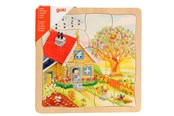 Puslespil - Goki 4-layer Puzzle Seasons 54pcs. Wood - 57684