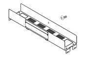 Rack skabe - APC - rack aisle crossover tray - FS-AC-4008-B