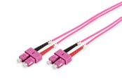 Netværkskabel - DIGITUS Fiber Optic Multimode Patch Cord - 2m - Pink - 2m - DK-2522-02-4