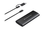 Harddisk - tilbehør - Conceptronic DANTE04B - storage enclosure - dual protocol - M.2 Card (PCIe NVMe & SATA) / SATA SSD - USB-C 3.2 (Gen 2) - DANTE04B
