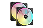 Kabinet Køler - Corsair iCUE LINK QX140 RGB Starter Kit - Black - Kabinet køler - 140mm - Sort med RGB LED lys - 37 dBA - CO-9051004-WW