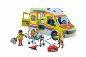 Playmobil - Playmobil City Action - Ambulance med lys og lyd - 71202