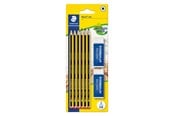 Skrive- og Tegneværktøjer - Staedtler Noris HB 6 Stk + viskelæder - 120 R BK6D
