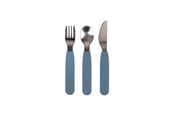 Baby Udstyr - Filibabba Silicone cutlery set - Powder Blue - FI-02289