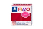 Hobby artikler - Staedtler FIMO modeller soft 57g. Kirsebær rød - 8020-26