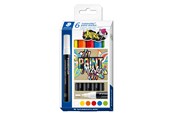 Skrive- og Tegneværktøjer - Staedtler Lumocolor Paintmarker 6stk/ass - 349 C6